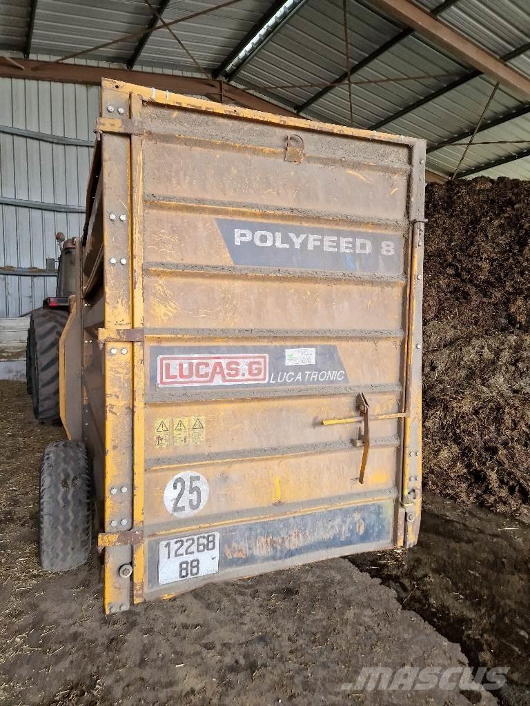 Lucas Polyfeed 8 Ryšulių smulkinimo, pjaustymo ir išvyniojimo įrenginiai