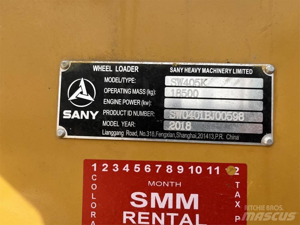 Sany SW405K Naudoti ratiniai krautuvai