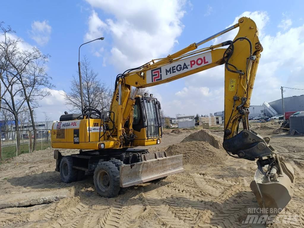 Komatsu PW180-7E0 Ratiniai ekskavatoriai