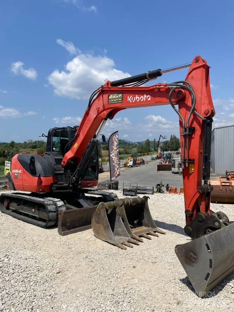 Kubota KX 080-4 Vidutinės galios ekskavatoriai 7-12 t