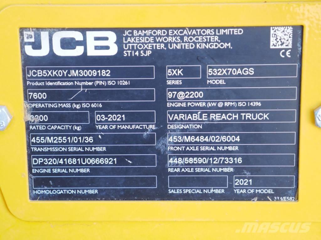 JCB 532-70 Teleskopiniai krautuvai