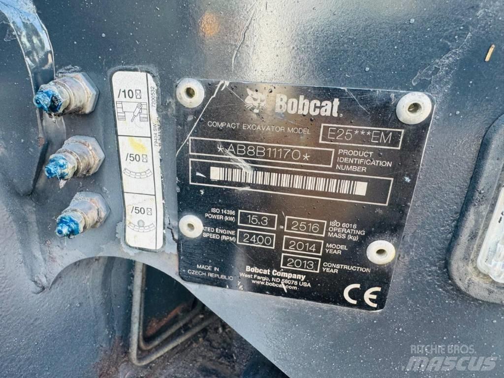 Bobcat E 25 Mini ekskavatoriai < 7 t