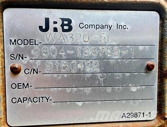 JRB WA 320-5L Kiti naudoti statybos komponentai