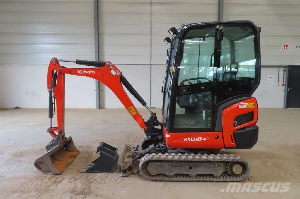 Kubota KX 018-4 Mini ekskavatoriai < 7 t