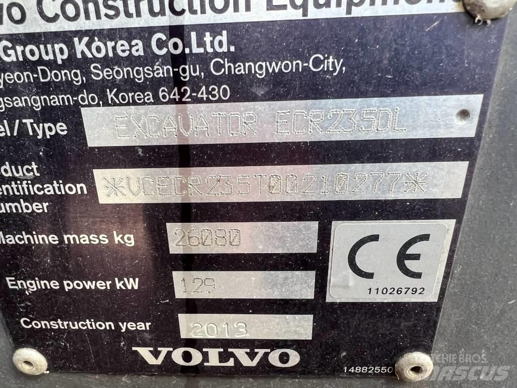 Volvo ECR235DL Vikšriniai ekskavatoriai