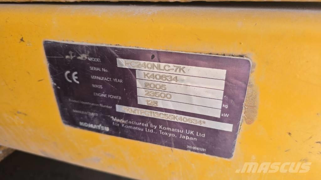 Komatsu PC 240 NLC-7 Vikšriniai ekskavatoriai
