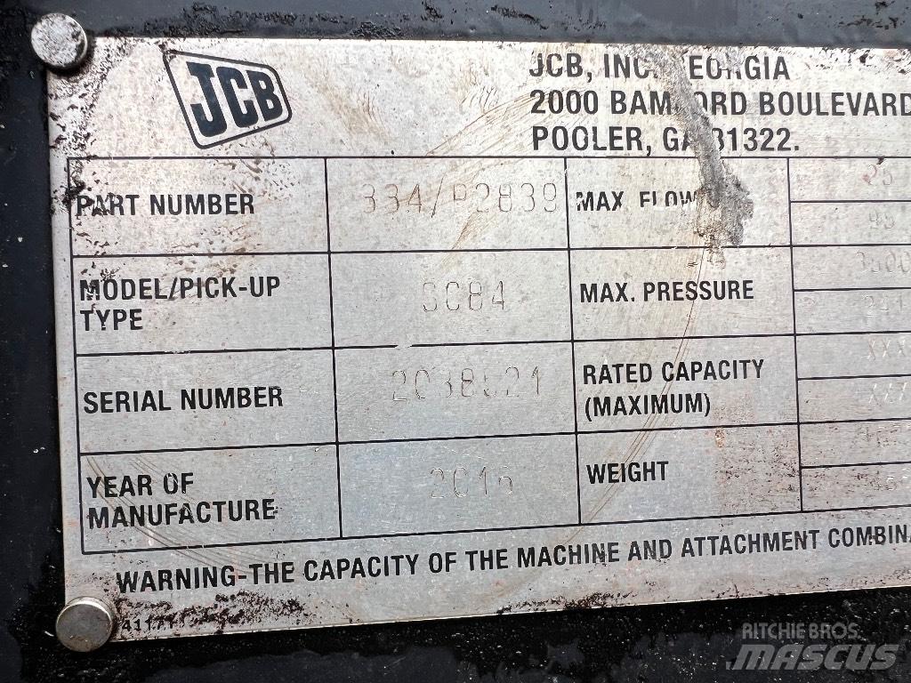 JCB 3C84 Kiti naudoti statybos komponentai