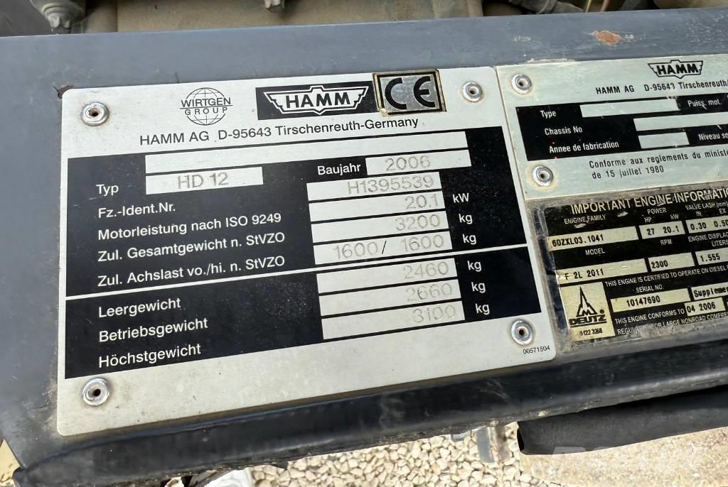 Hamm HD 12 Porinių būgnų volai