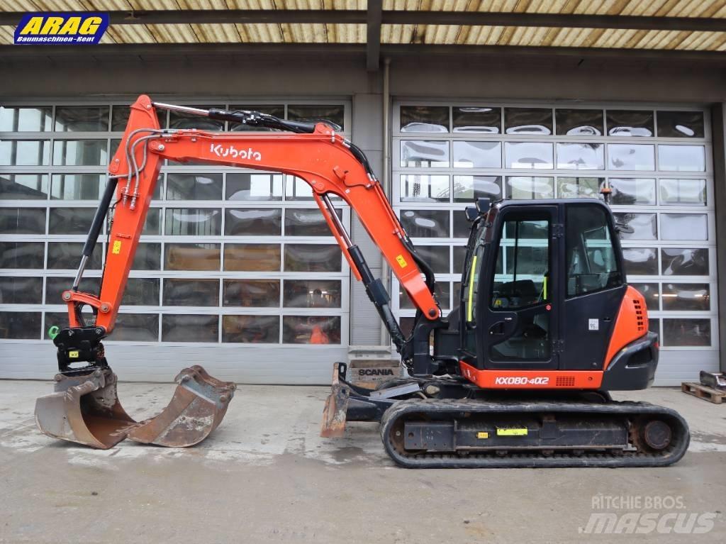 Kubota KX 080-4 Vidutinės galios ekskavatoriai 7-12 t