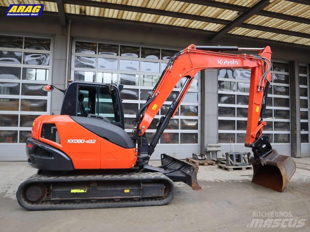 Kubota KX 080-4 Vidutinės galios ekskavatoriai 7-12 t
