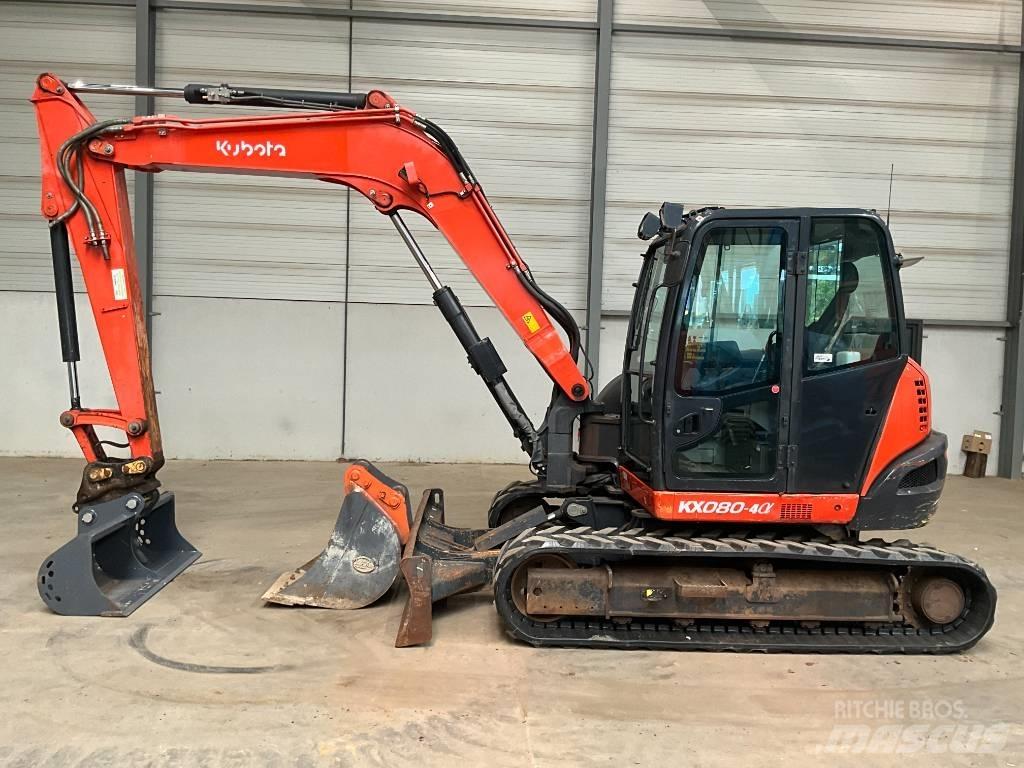 Kubota KX 080-4 A Vidutinės galios ekskavatoriai 7-12 t