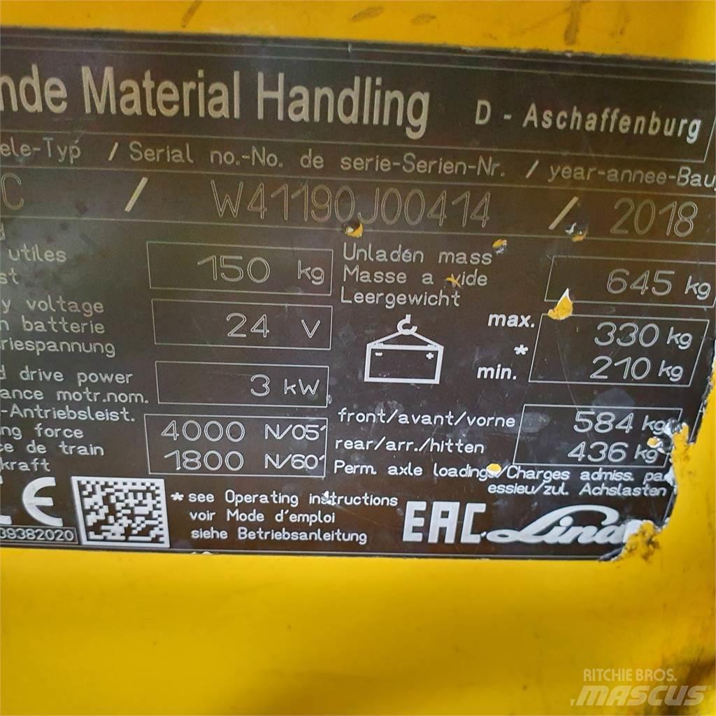Linde P30C Buksyravimo vilkikai