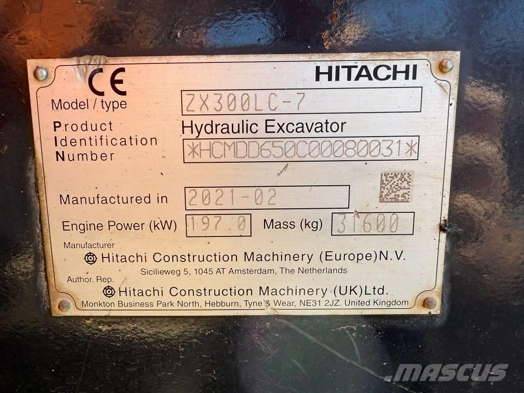 Hitachi ZX 300 LC-7 Vikšriniai ekskavatoriai