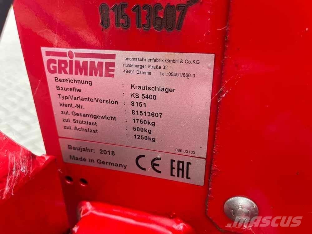 Grimme KS 5400 Bulvių įranga - Kita