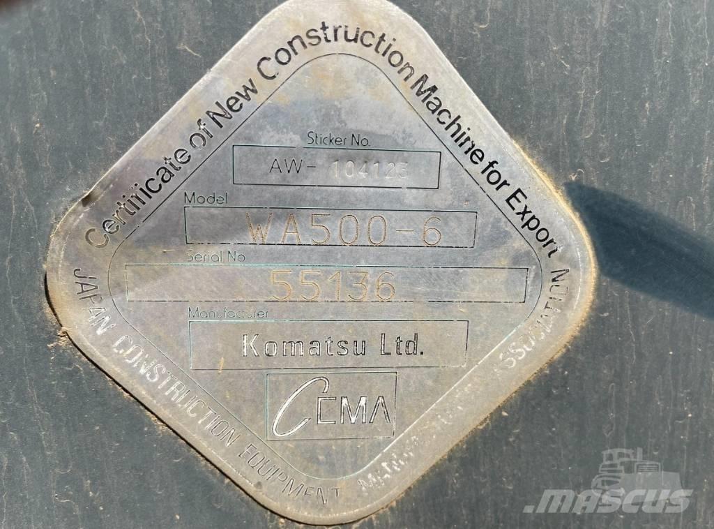 Komatsu WA 500-6 Naudoti ratiniai krautuvai