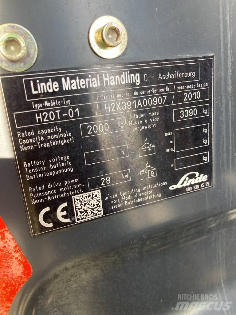 Linde H20T/391 LPG (dujiniai) krautuvai