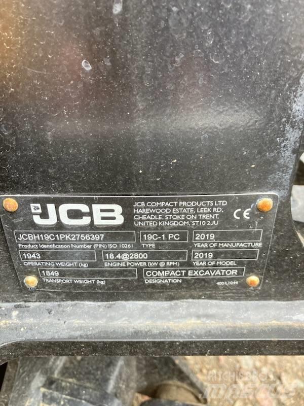 JCB 19 C-1 Mini ekskavatoriai < 7 t