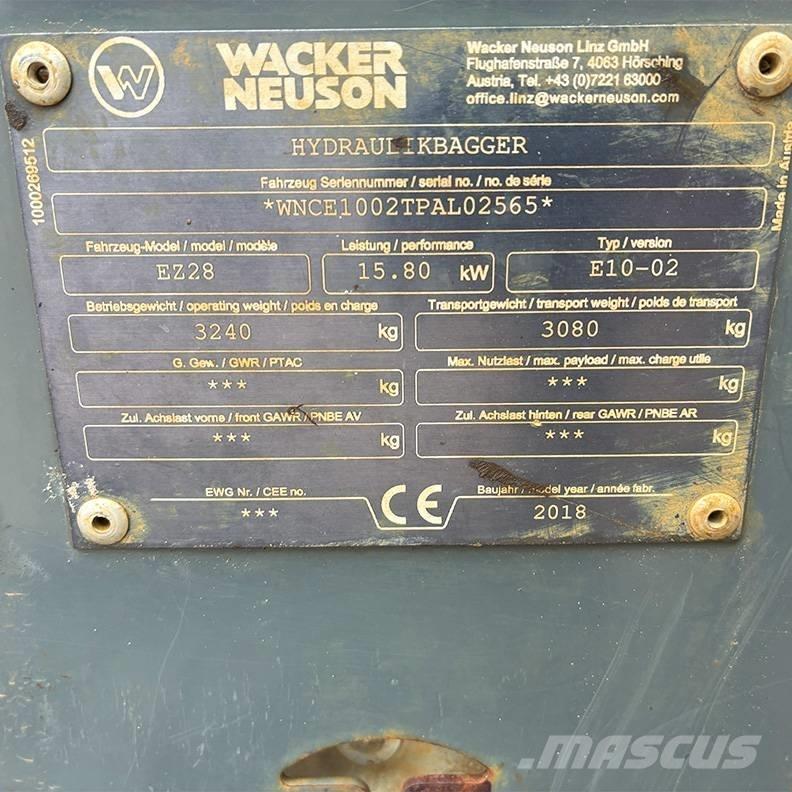 Wacker Neuson EZ 28 Mini ekskavatoriai < 7 t