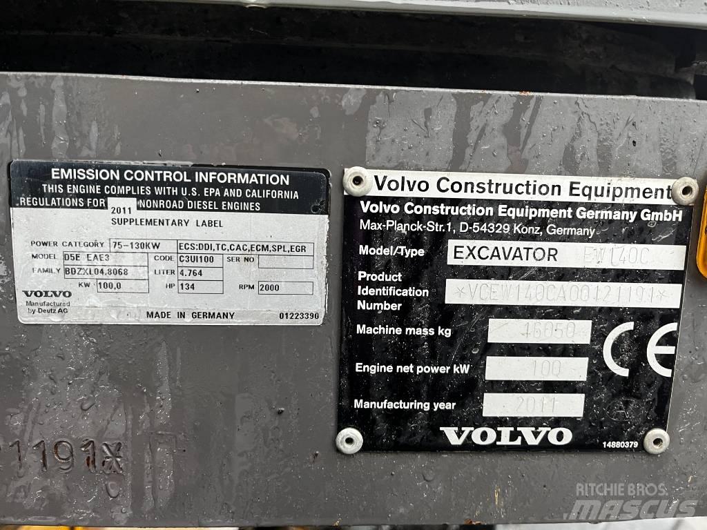 Volvo EW 140 C Ratiniai ekskavatoriai