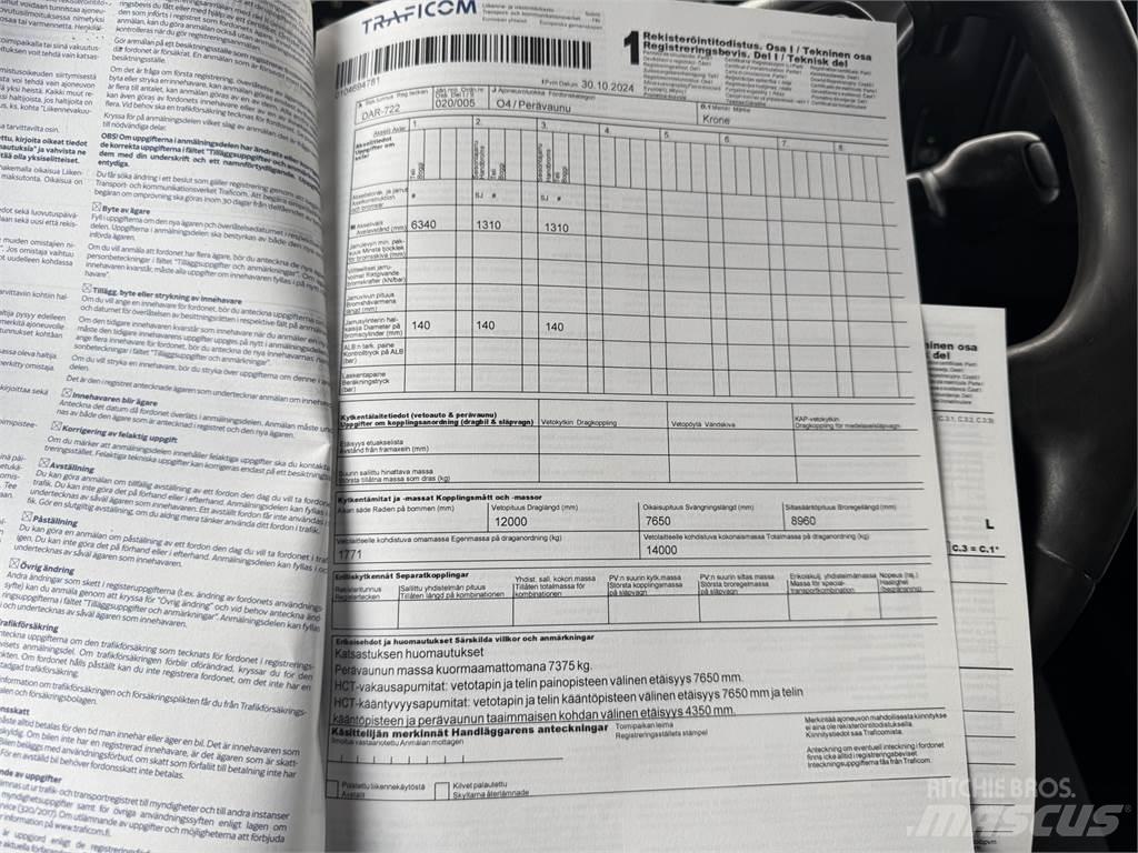 Krone SD Tentinės puspriekabės