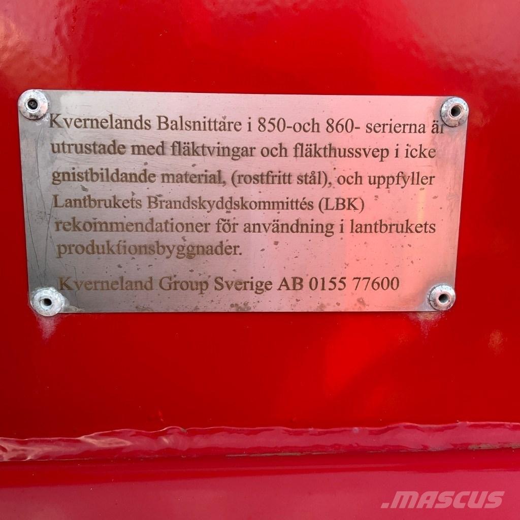 Kverneland 852 Ryšulių smulkinimo, pjaustymo ir išvyniojimo įrenginiai
