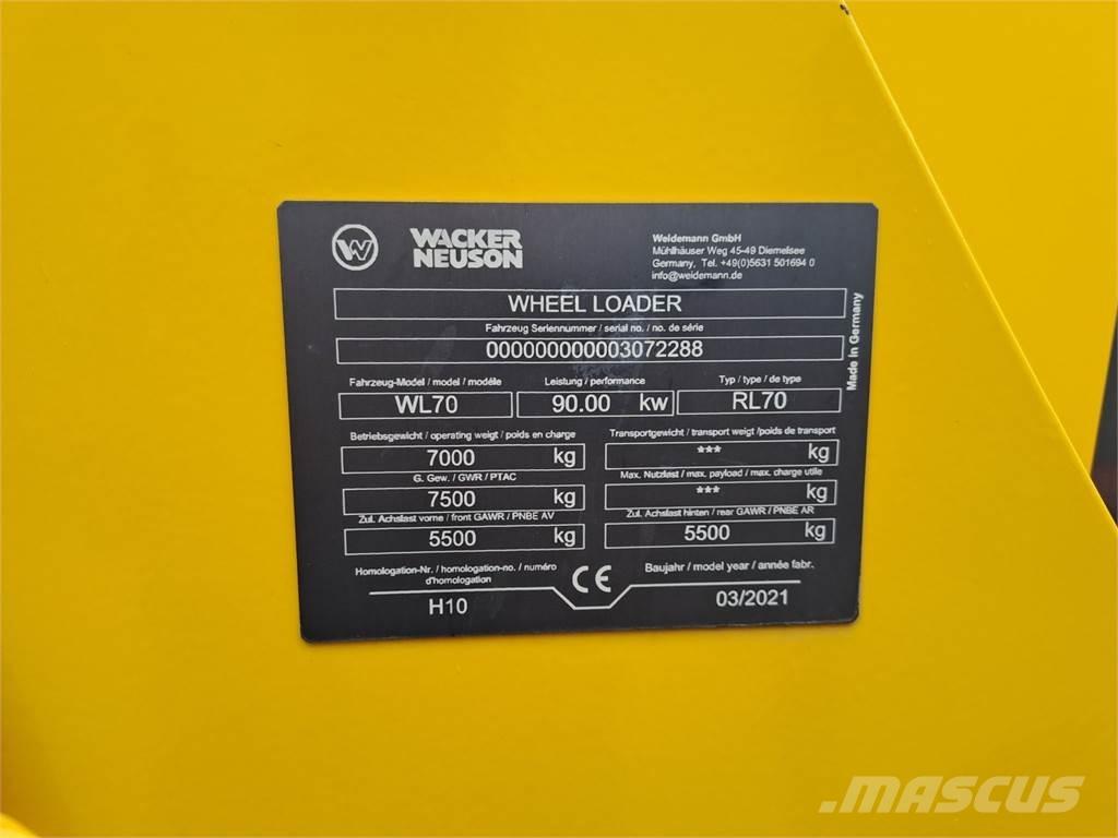 Wacker Neuson WL70 Naudoti ratiniai krautuvai