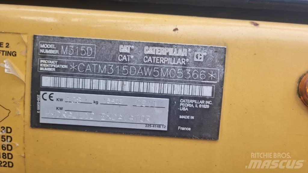 CAT M 315 D Ratiniai ekskavatoriai
