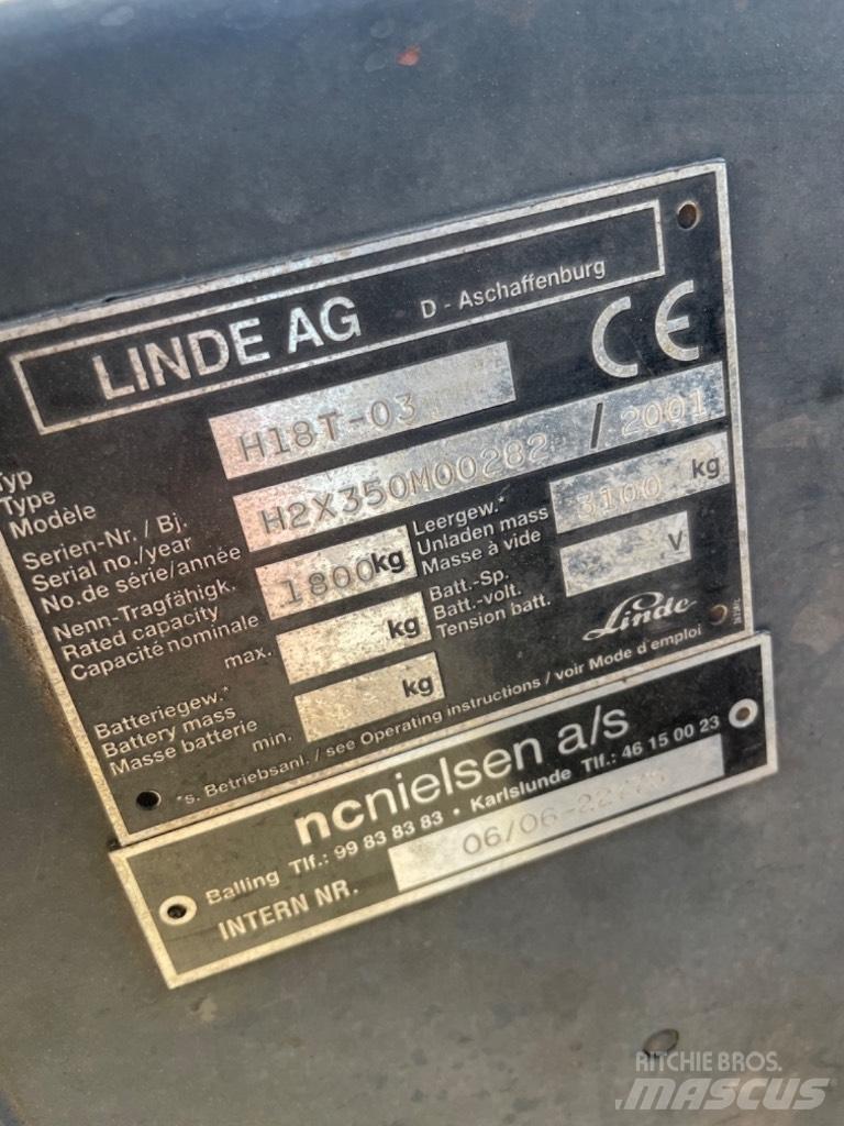 Linde H 18 T LPG (dujiniai) krautuvai