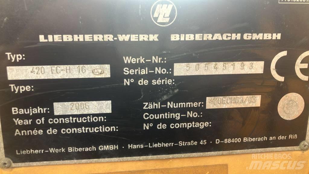 Liebherr 420 EC-H16 Bokštiniai kranai