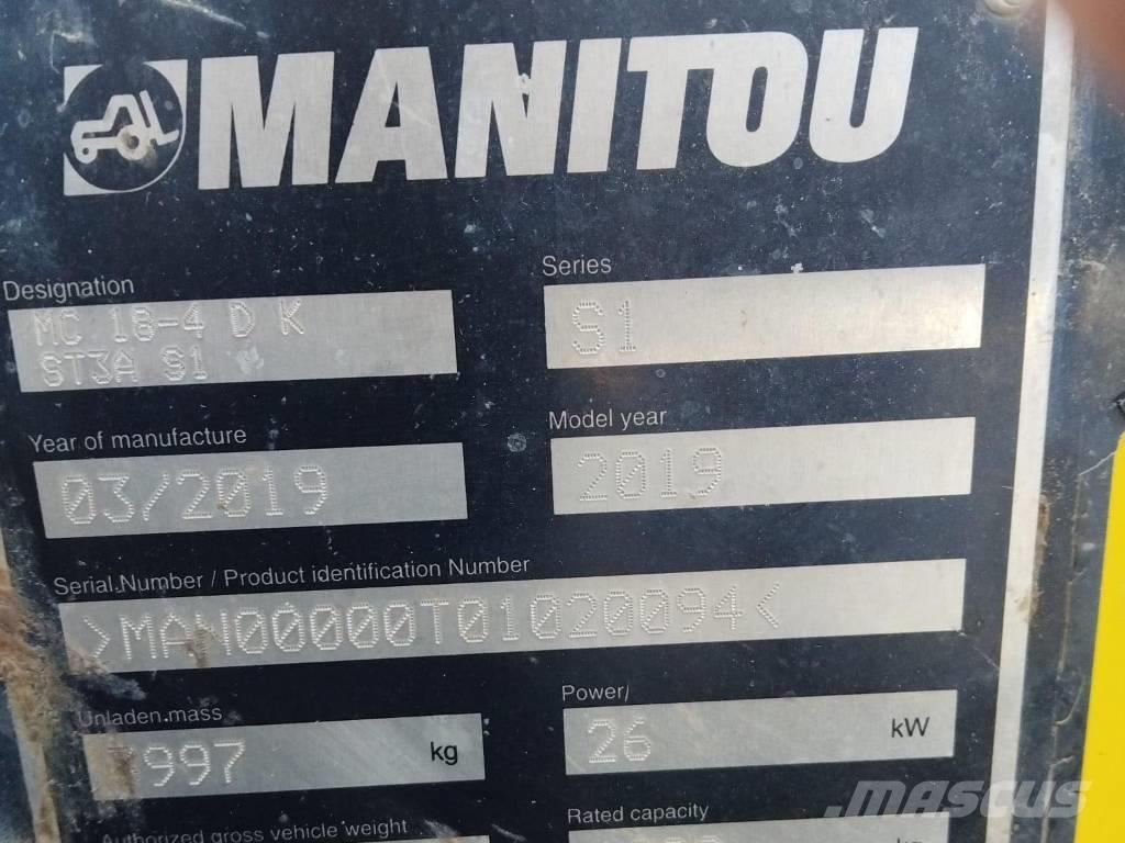 Manitou MC 18 Dyzeliniai krautuvai