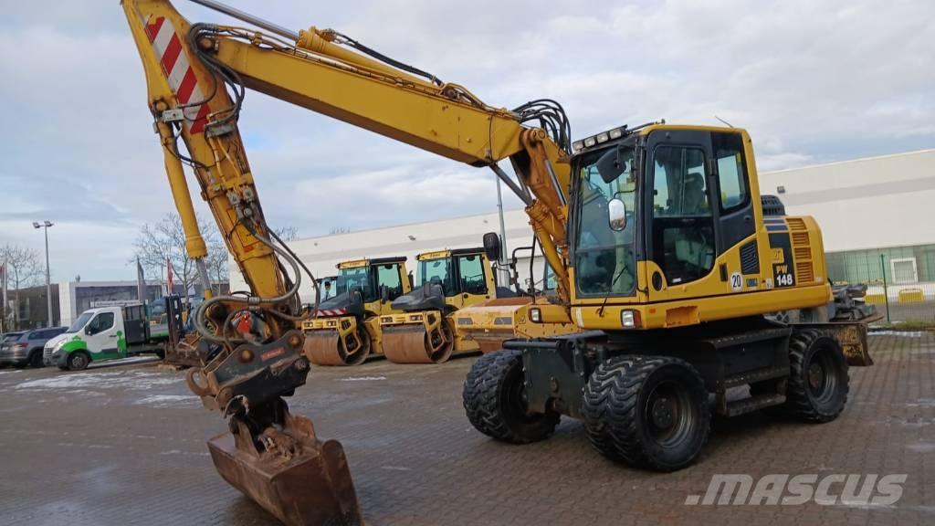 Komatsu PW 148-8 Ratiniai ekskavatoriai