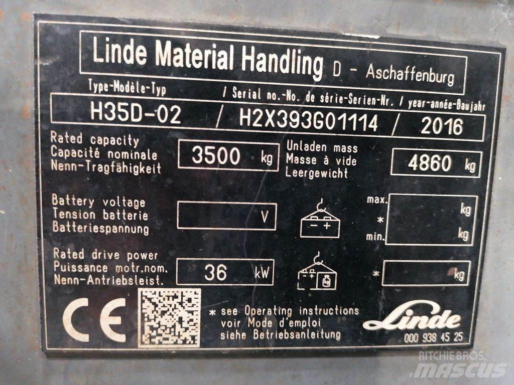 Linde H35D-02 Dyzeliniai krautuvai