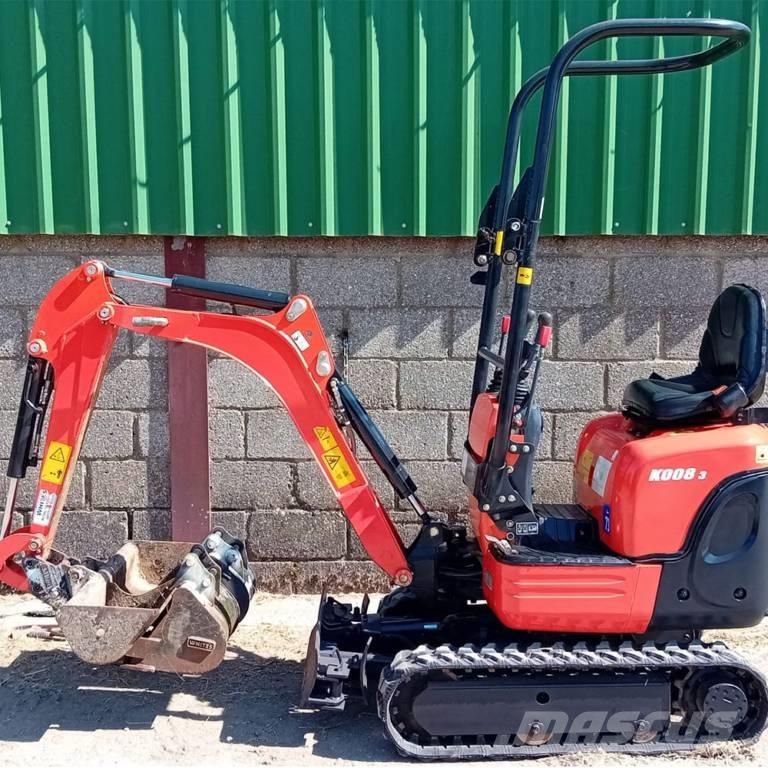Kubota K 008-3 Mini ekskavatoriai < 7 t