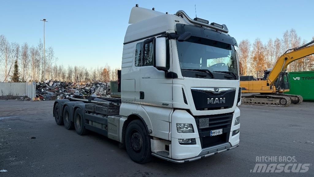 MAN TGX 35.580 Sunkvežimiai su keliamuoju kabliu