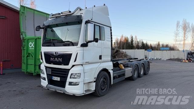 MAN TGX 35.580 Sunkvežimiai su keliamuoju kabliu