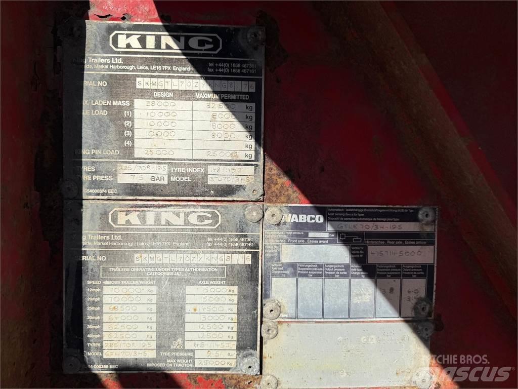 King PPV Lavetti Žemo iškrovimo puspriekabės