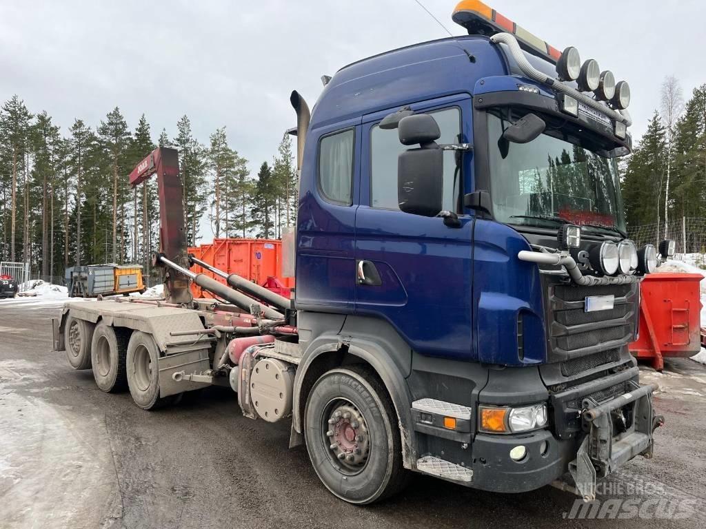 Scania R 500 Sunkvežimiai su keliamuoju kabliu