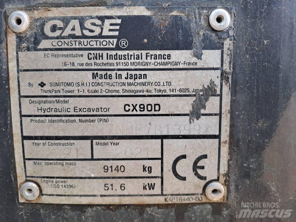 CASE CX 90 D Vidutinės galios ekskavatoriai 7-12 t