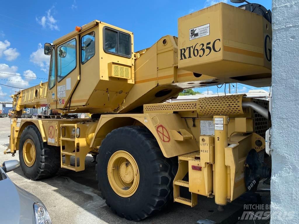 Grove RT 635 C Neapdoroto reljefo kranai