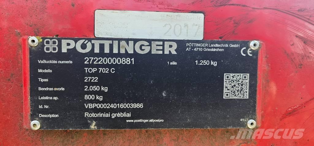 Pöttinger TOP 702C Šieno grėbliai ir vartytuvai
