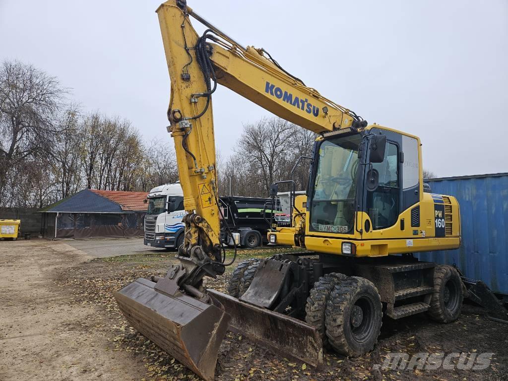 Komatsu PW 160-8 Ratiniai ekskavatoriai