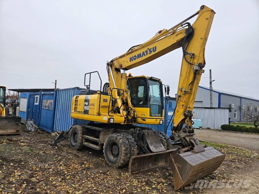 Komatsu PW 160-8 Ratiniai ekskavatoriai