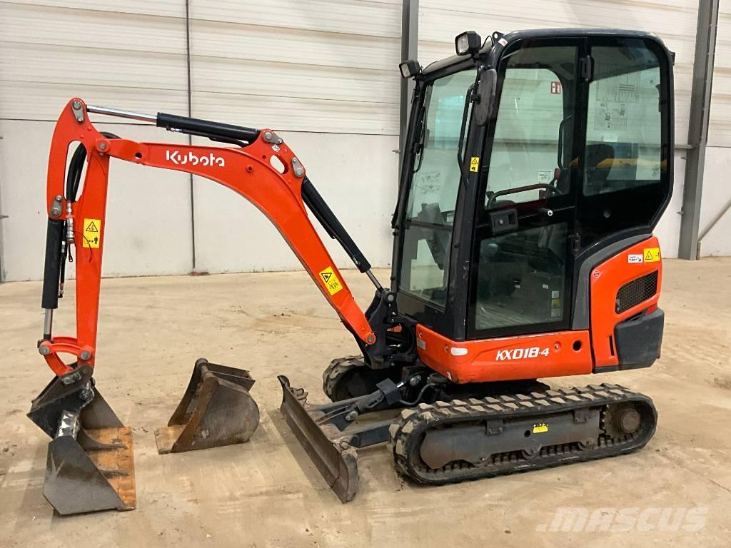 Kubota KX 018-4 Mini ekskavatoriai < 7 t