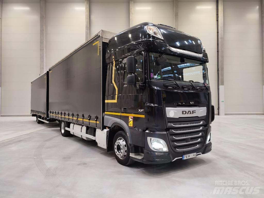 DAF XF 450 Priekabos su tentu