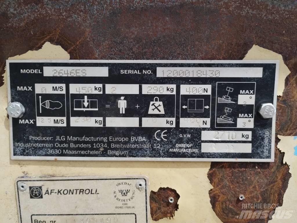 JLG 2646 ES Žirkliniai keltuvai