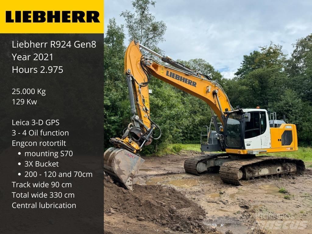 Liebherr R 924 Vikšriniai ekskavatoriai