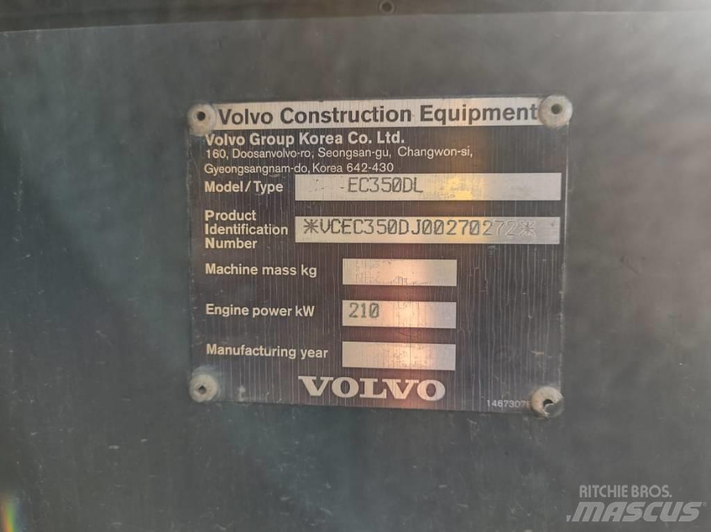 Volvo EC350DL Vikšriniai ekskavatoriai
