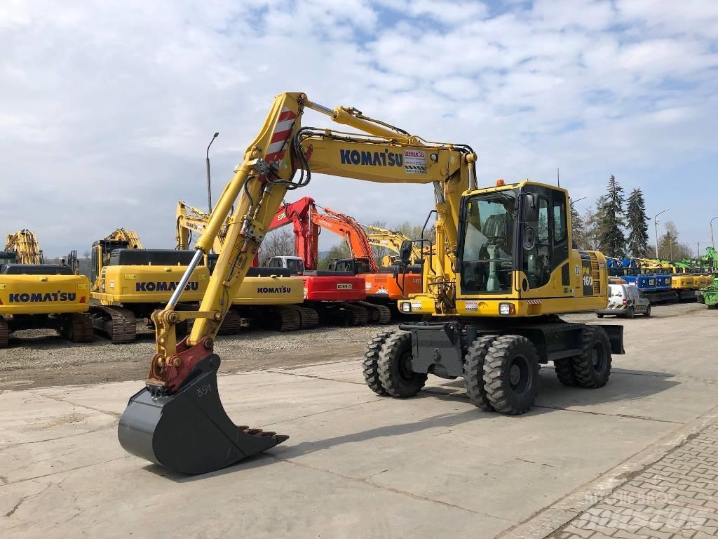 Komatsu PW160-8 Ratiniai ekskavatoriai
