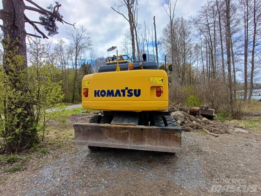 Komatsu PW 160-7E0 Ratiniai ekskavatoriai