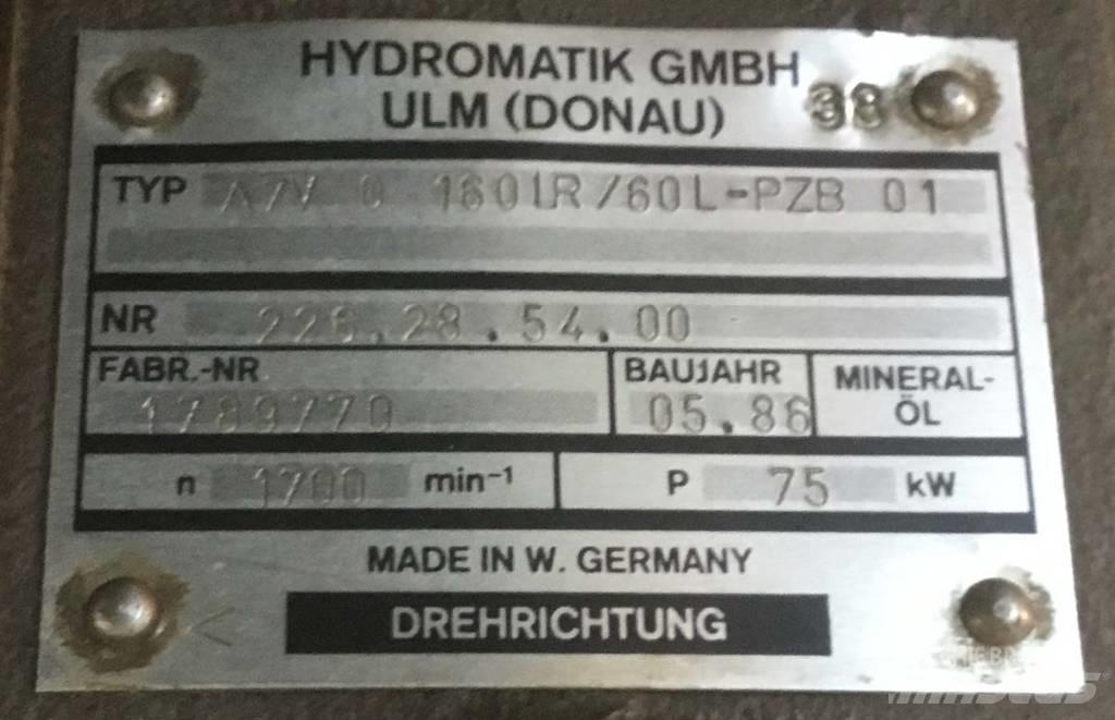 Hydromatik A7V0160LR Hidraulikos įrenginiai
